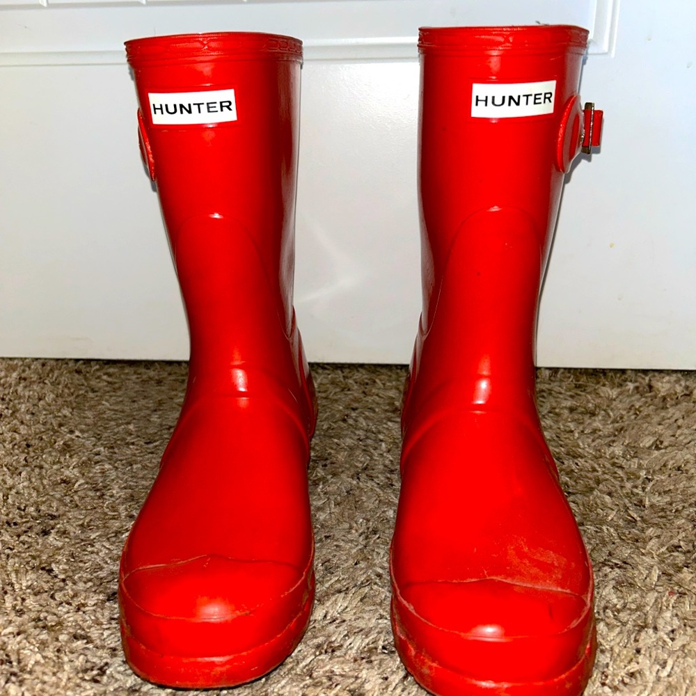 Original Red Gloss Hunter Boots